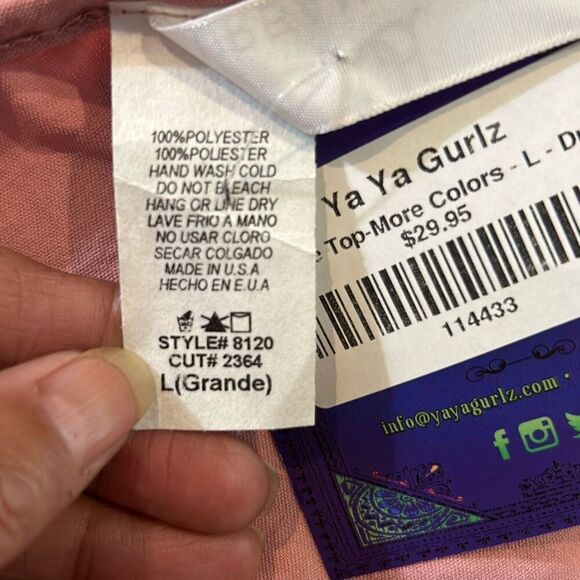 #237 Urban Daisy ya ya gurls, Colette oversized top size large - Picture 10 of 10